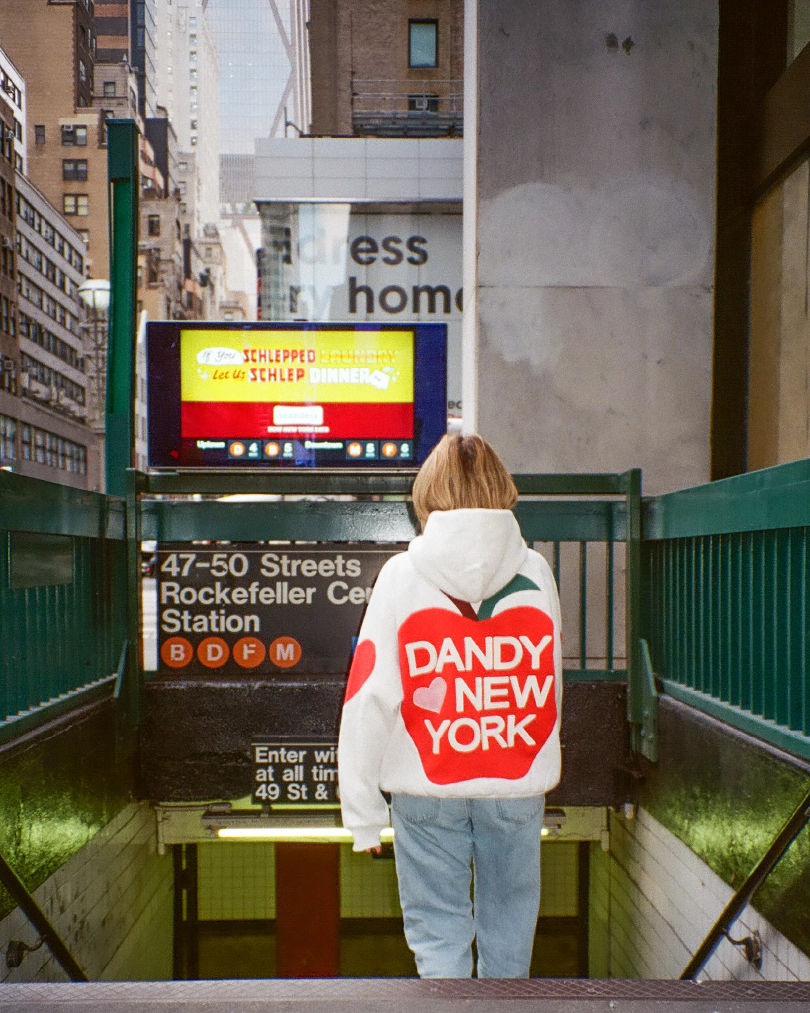 "Big Apple" Oversized Lux Hoodie in Heather Gray - Image 16