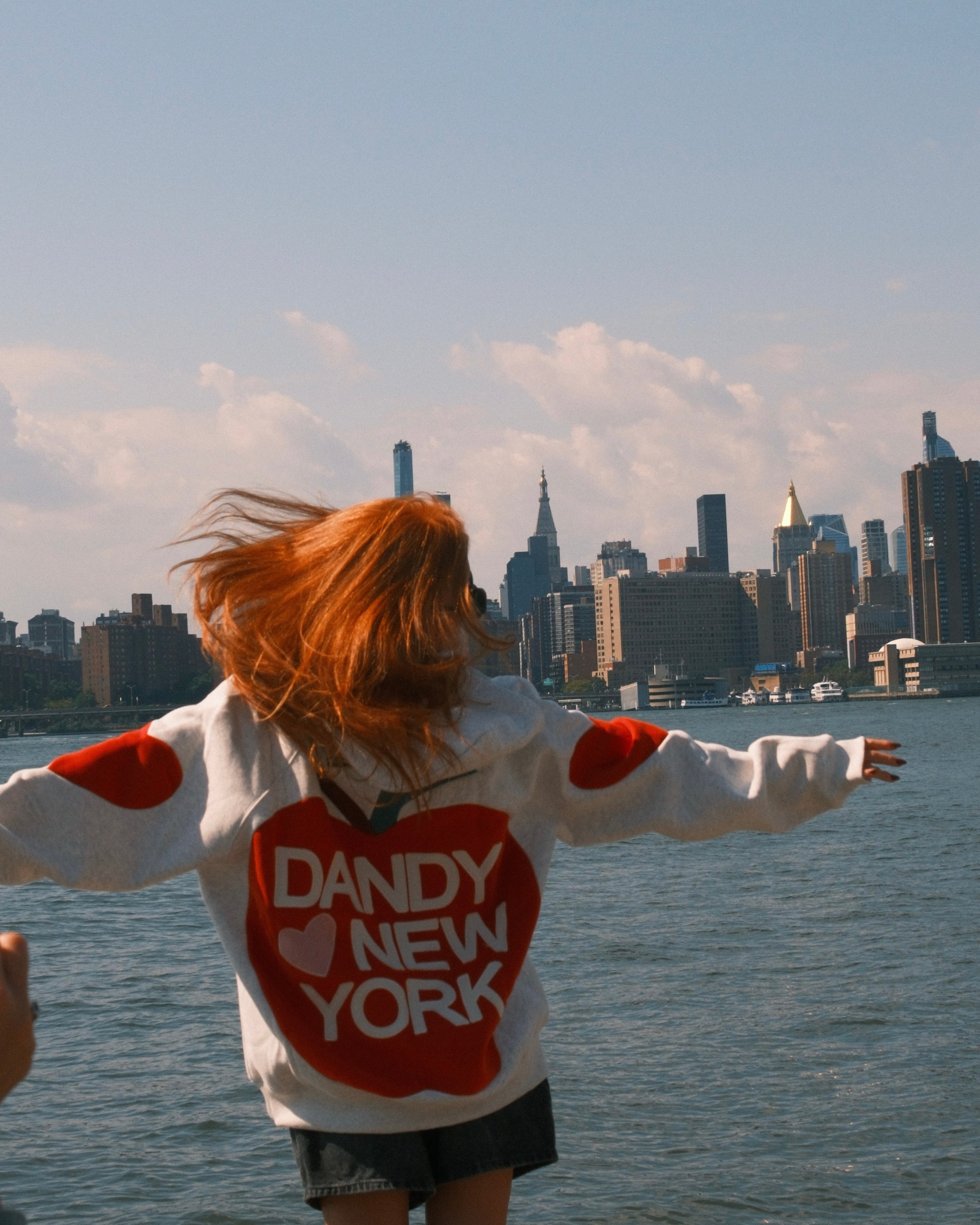 "Big Apple" Oversized Lux Hoodie in Heather Gray - Image 6