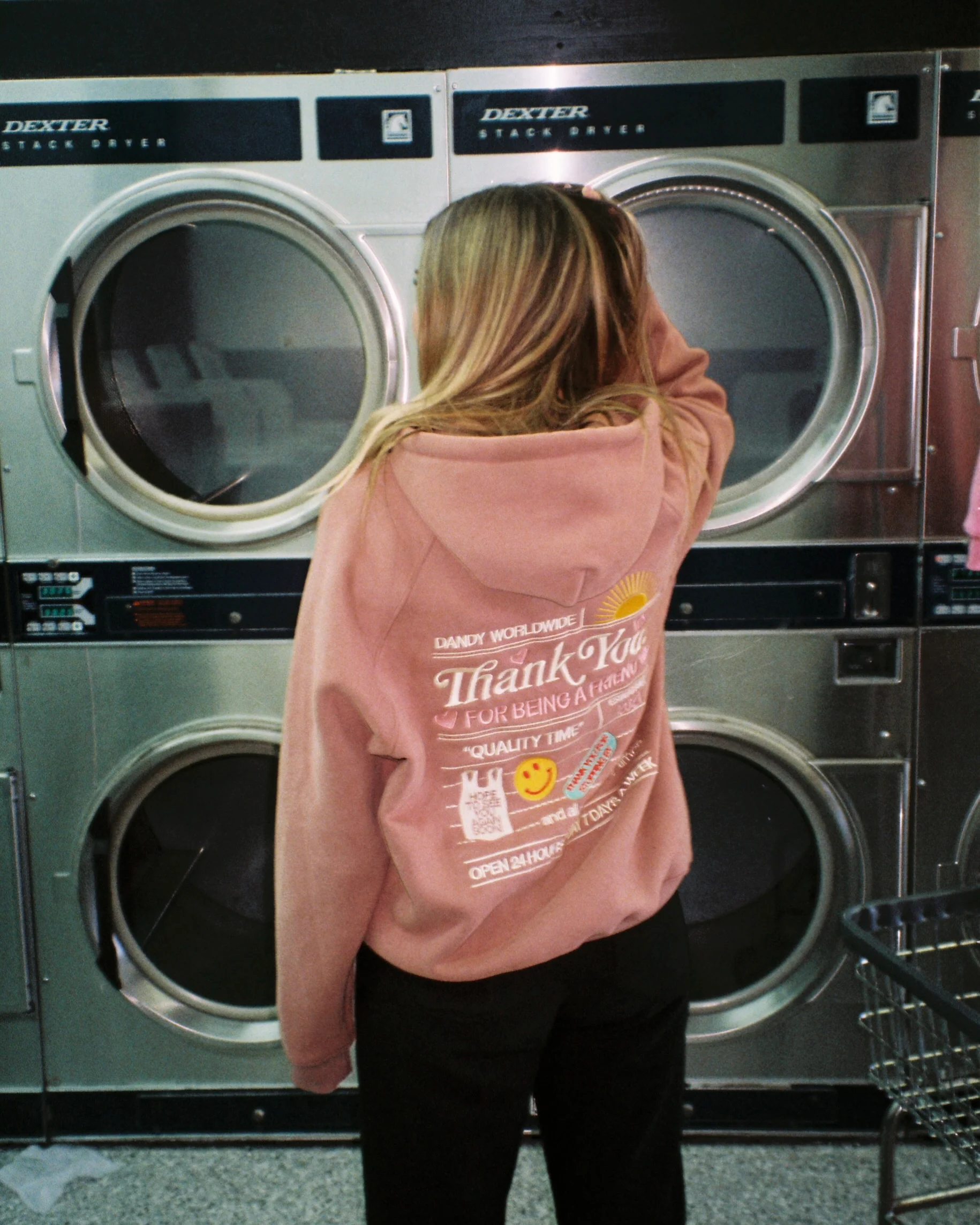 "Quality Time" Oversized Lux Hoodie in Light Brown - Image 9