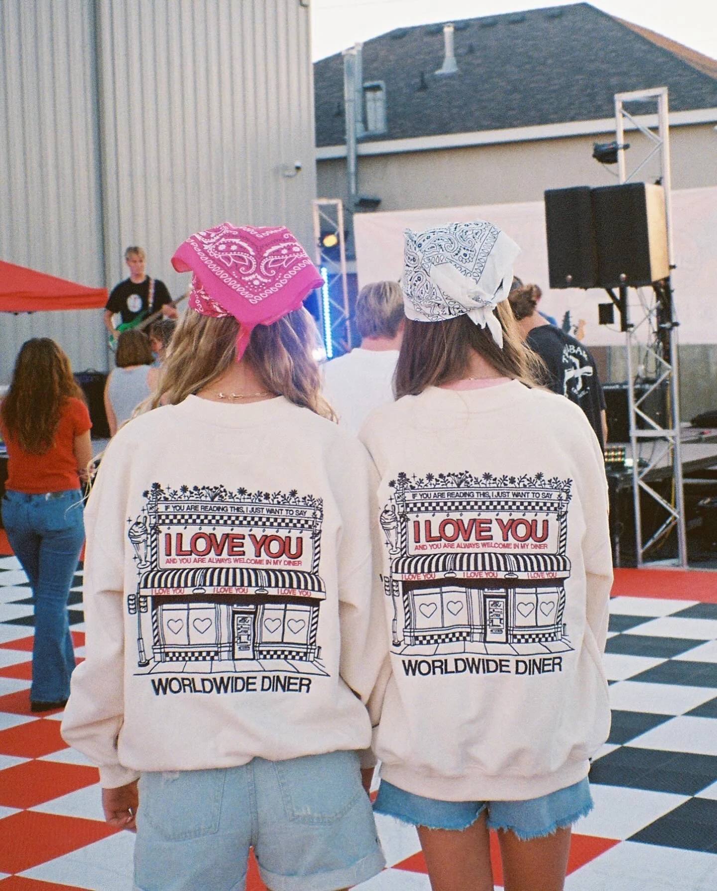 "Diner" Crew Neck in Cream - Image 5