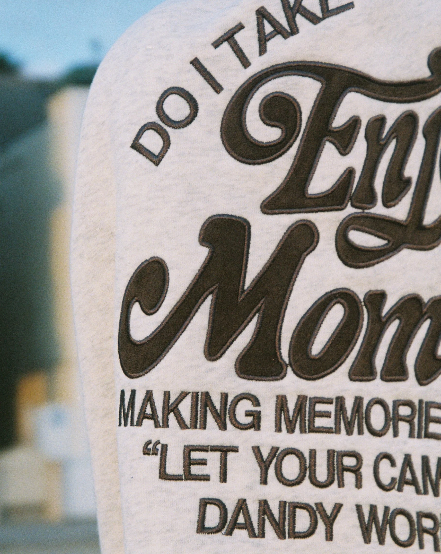 "Enjoy the Moment" Oversized Lux Hoodie in Heather Gray - Image 4