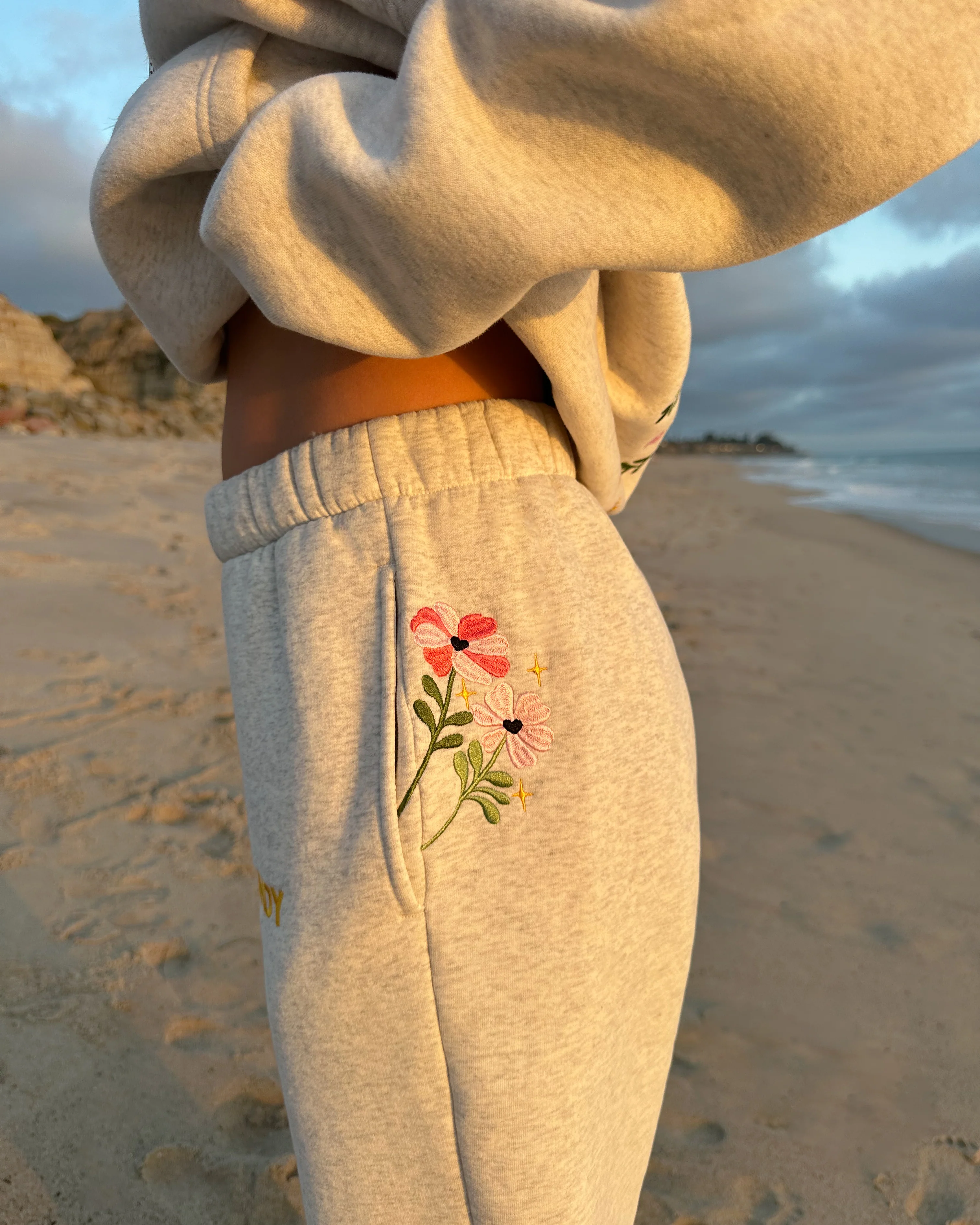 "Gift Giving" Sweatpants in Heather Gray - Image 12