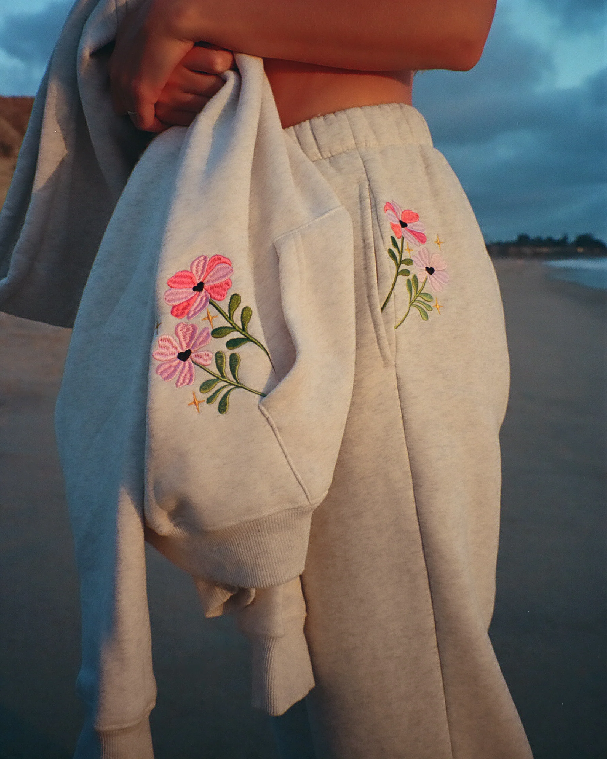 "Gift Giving" Sweatpants in Heather Gray - Image 7