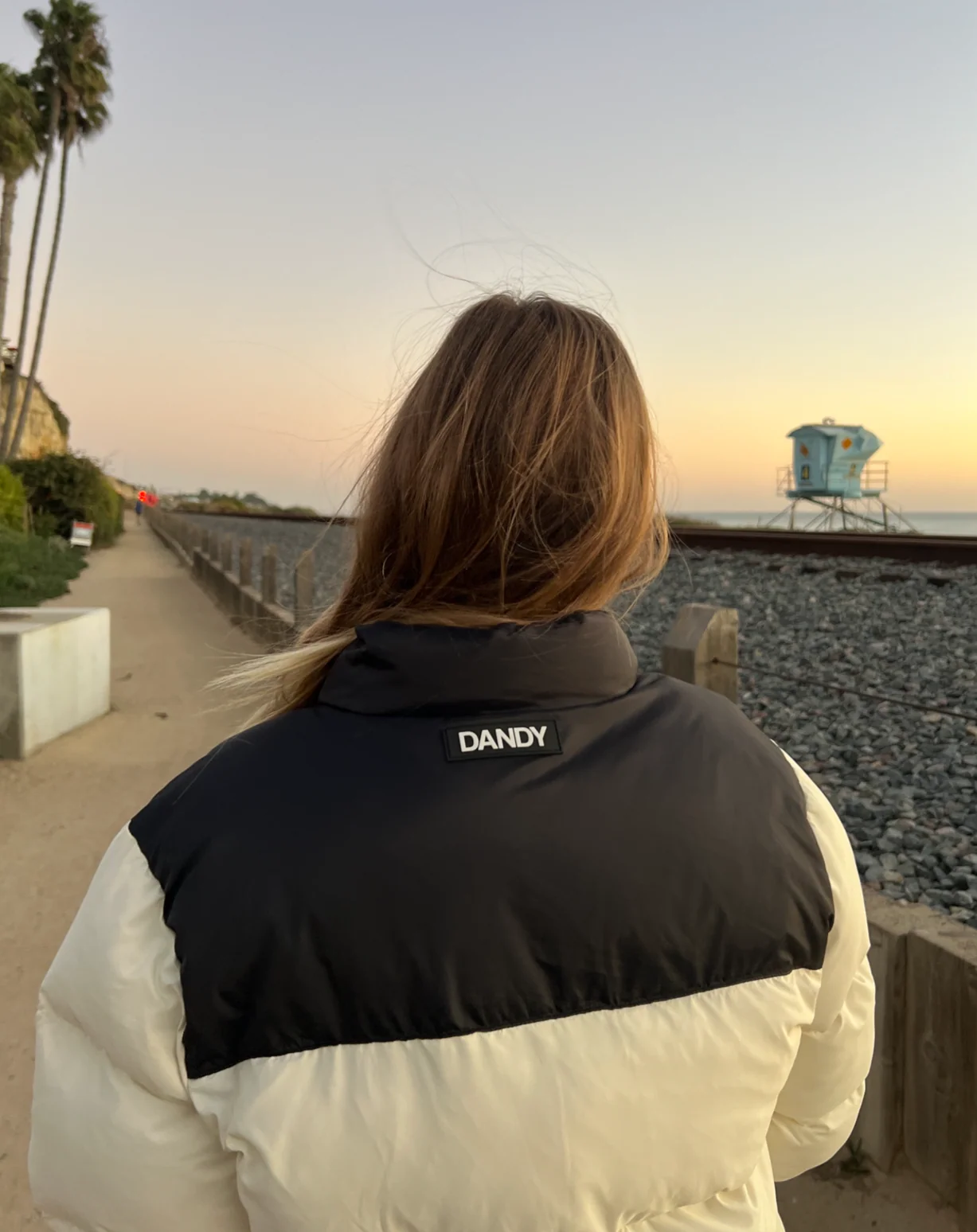 "Heart on My Sleeve" Puffer Jacket in Cream - Image 14