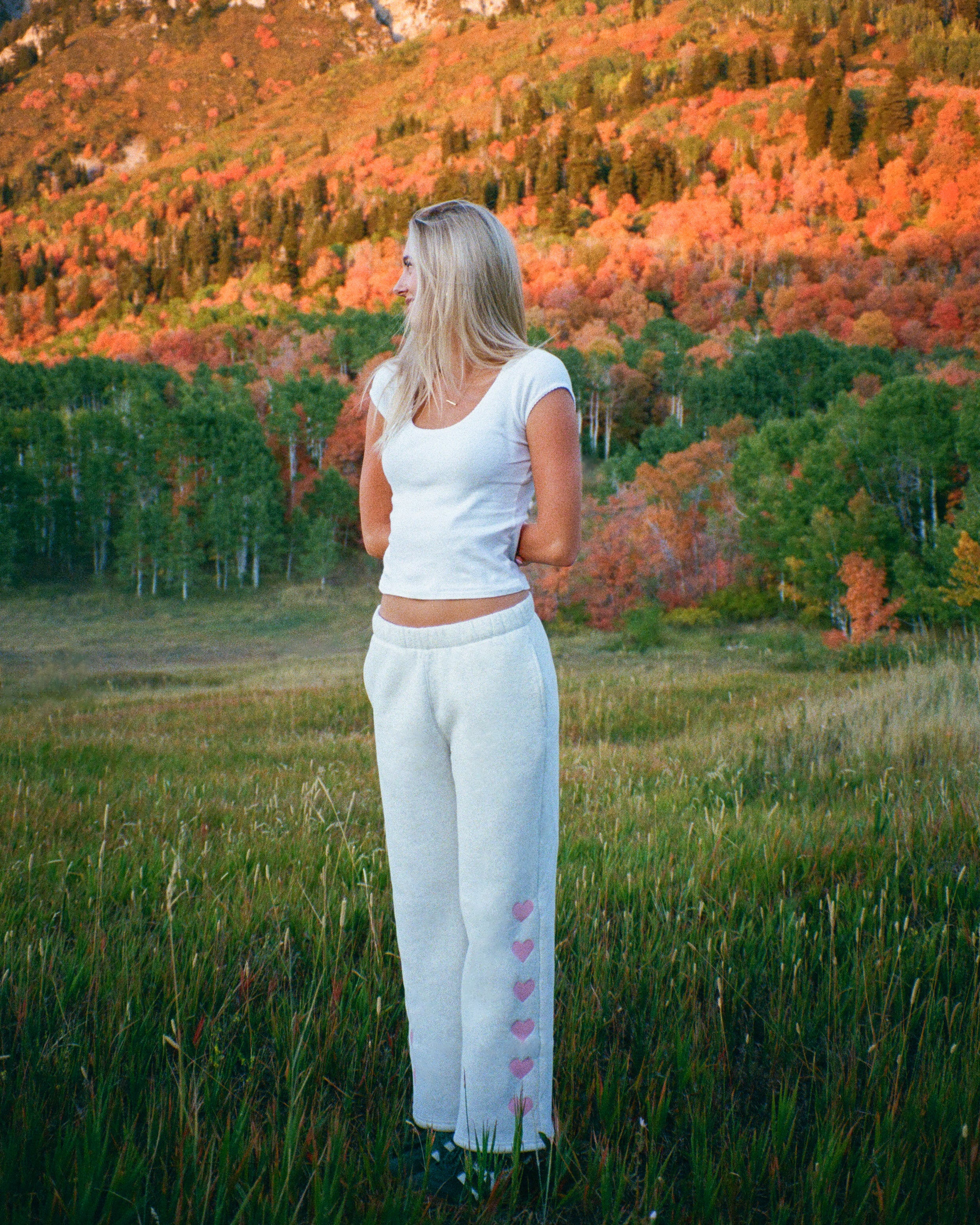 "Heart on My Sleeve" Sweatpants in Heather Gray - Image 5