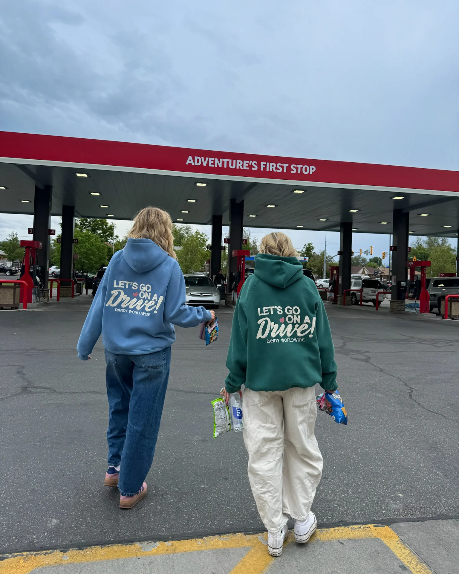 "Let's Go on a Drive" Oversized Lux Hoodie in Green - Image 15