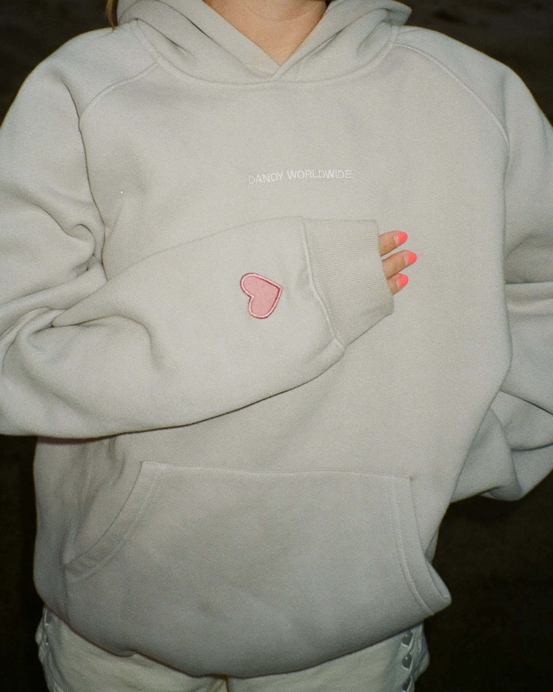 "Let's Go on a Drive" Oversized Lux Hoodie in Light Gray - Image 2