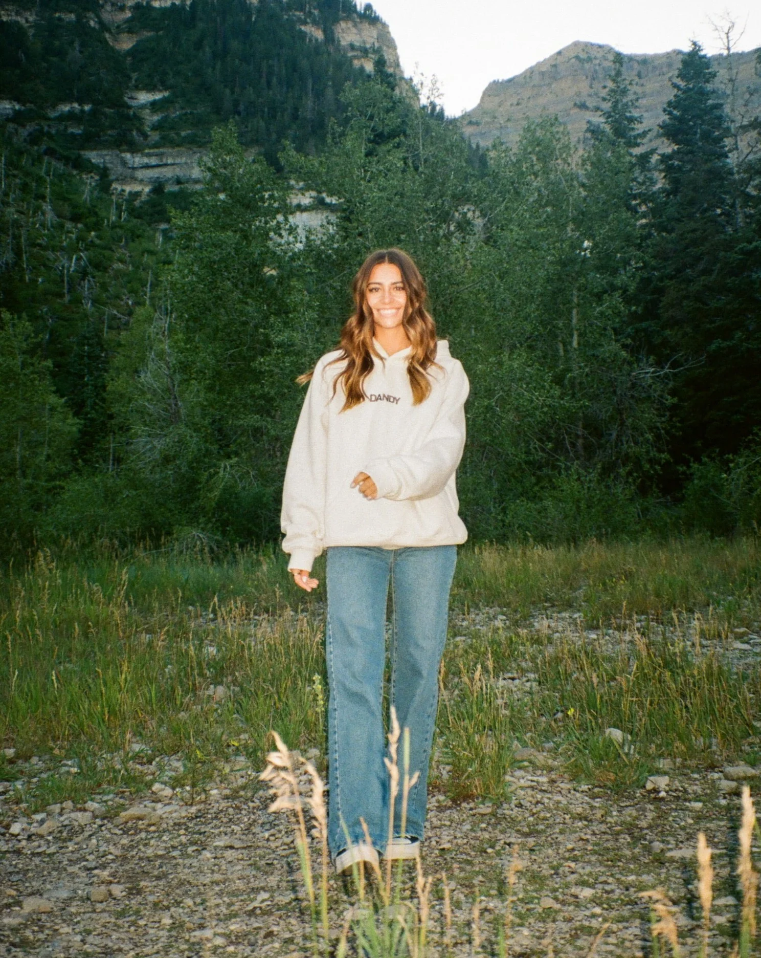"Let's Go On An Adventure" Oversized Lux Hoodie in Heather Gray - Image 7