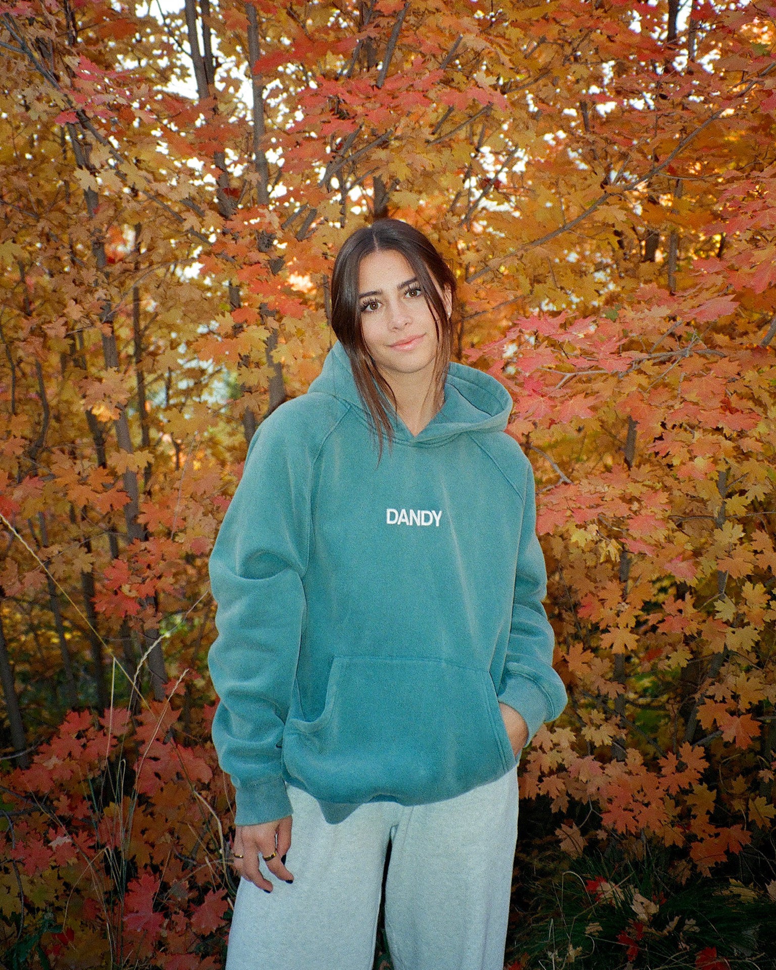 "Let's Go On An Adventure" Oversized Lux Hoodie in Pine Green - Image 15