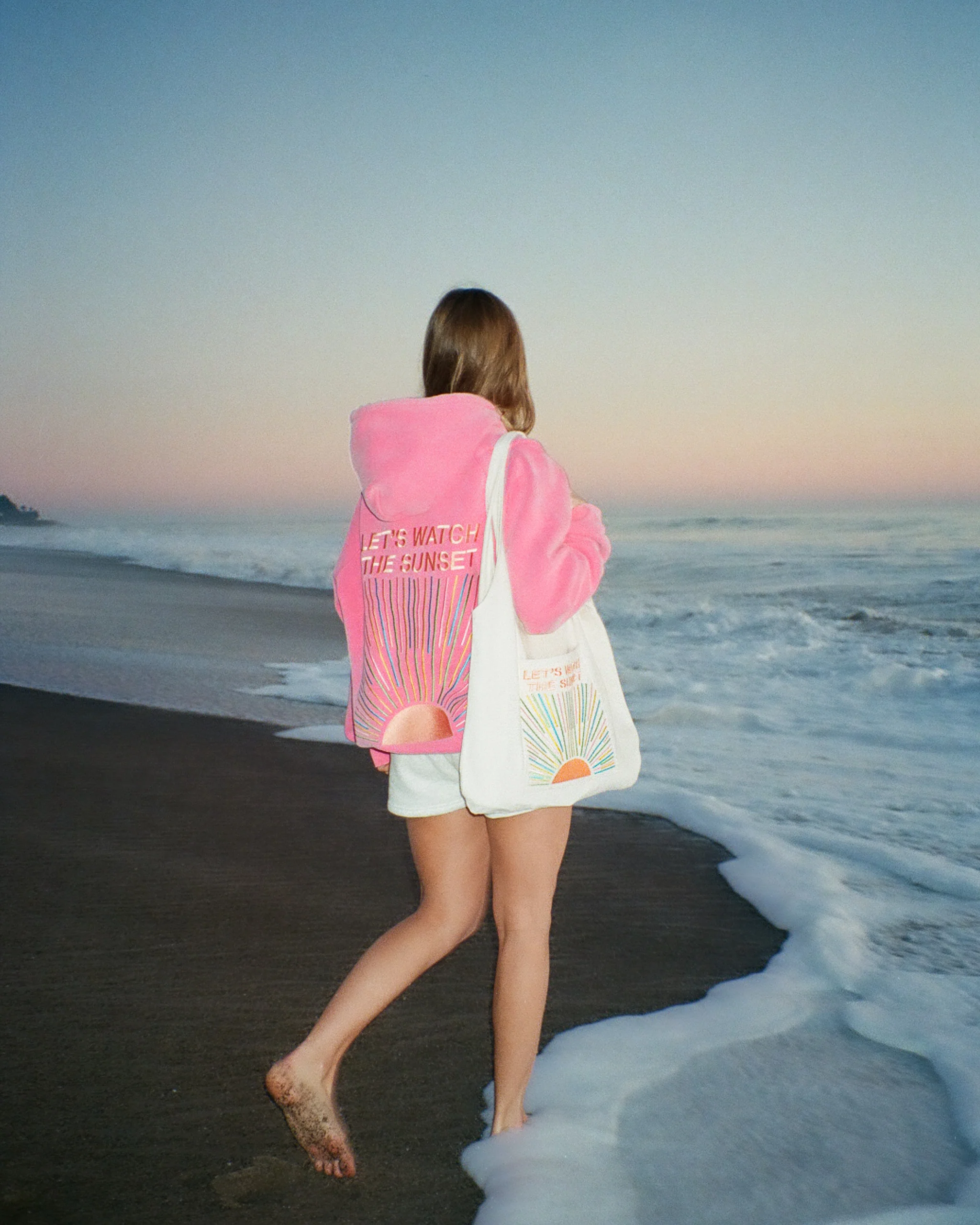 "Let's Watch the Sunset" Embroidered Tote Bag - Image 11
