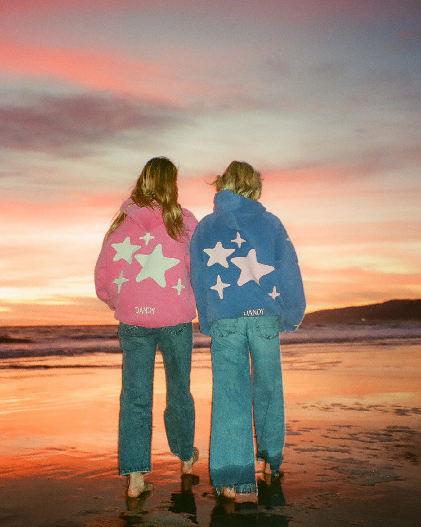 "Lucky Stars" Oversized Lux Hoodie in Vintage Washed Blue - Image 7