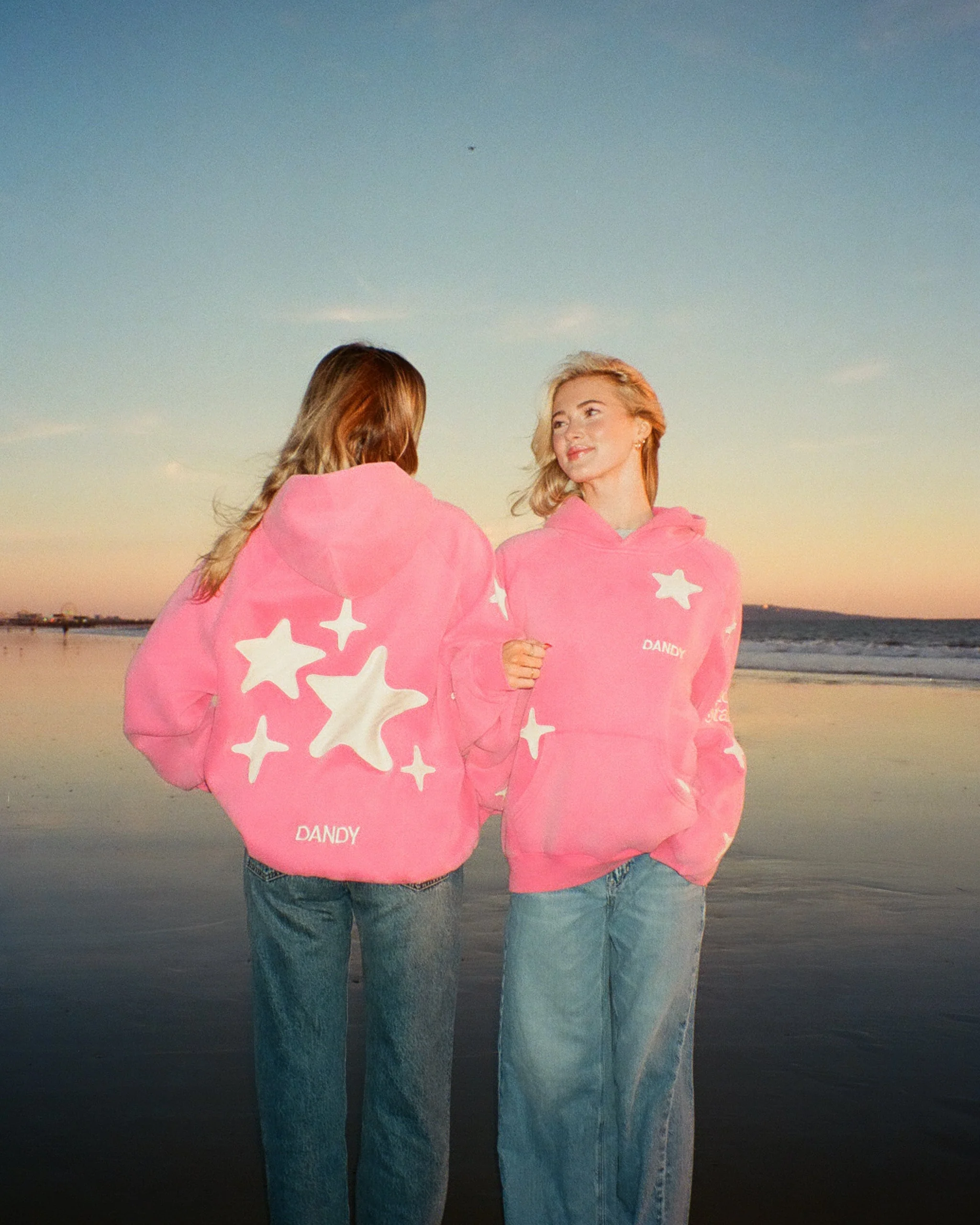"Lucky Stars" Oversized Lux Hoodie in Vintage Washed Pink - Image 10