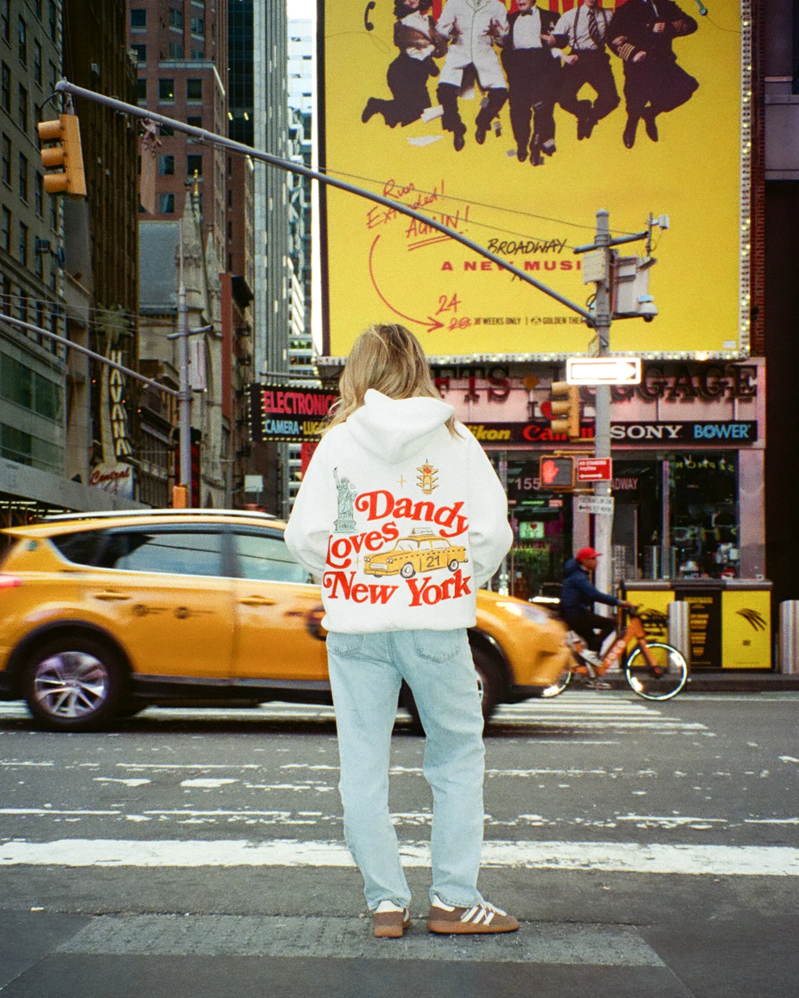 "New York" Oversized Lux Hoodie in Heather Gray - Image 8
