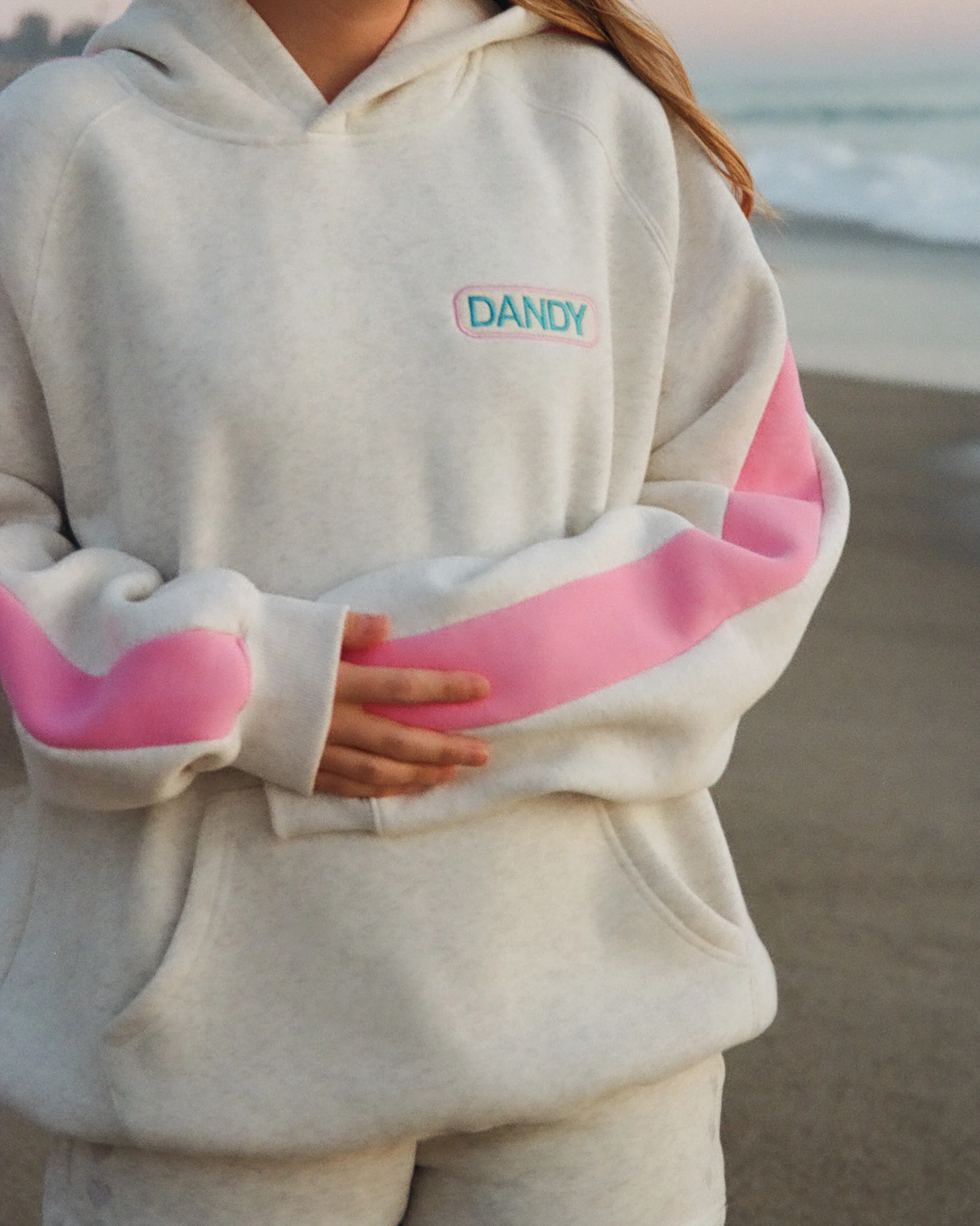 Pink Stripe Oversized Lux Hoodie - Image 8