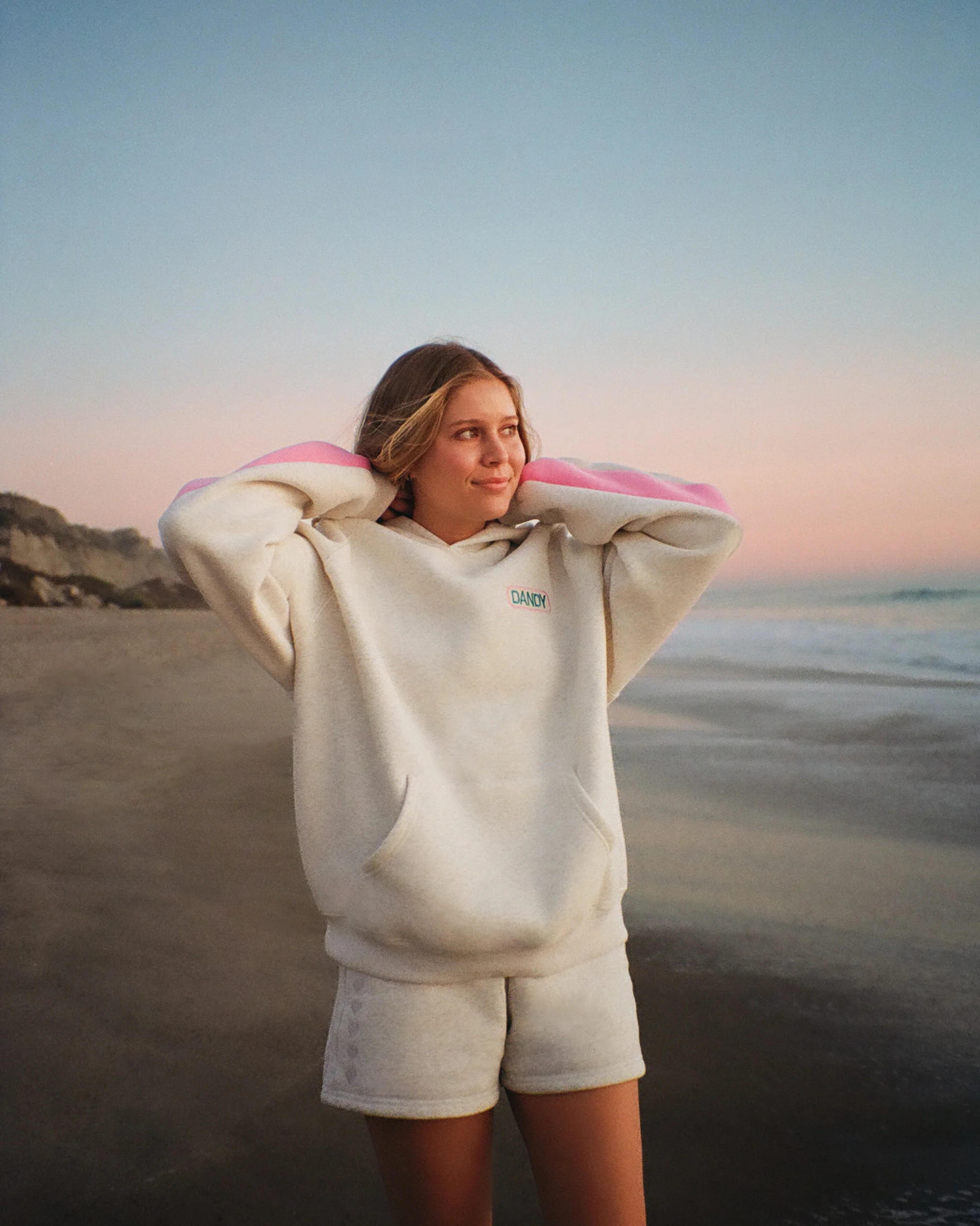 Pink Stripe Oversized Lux Hoodie - Image 9