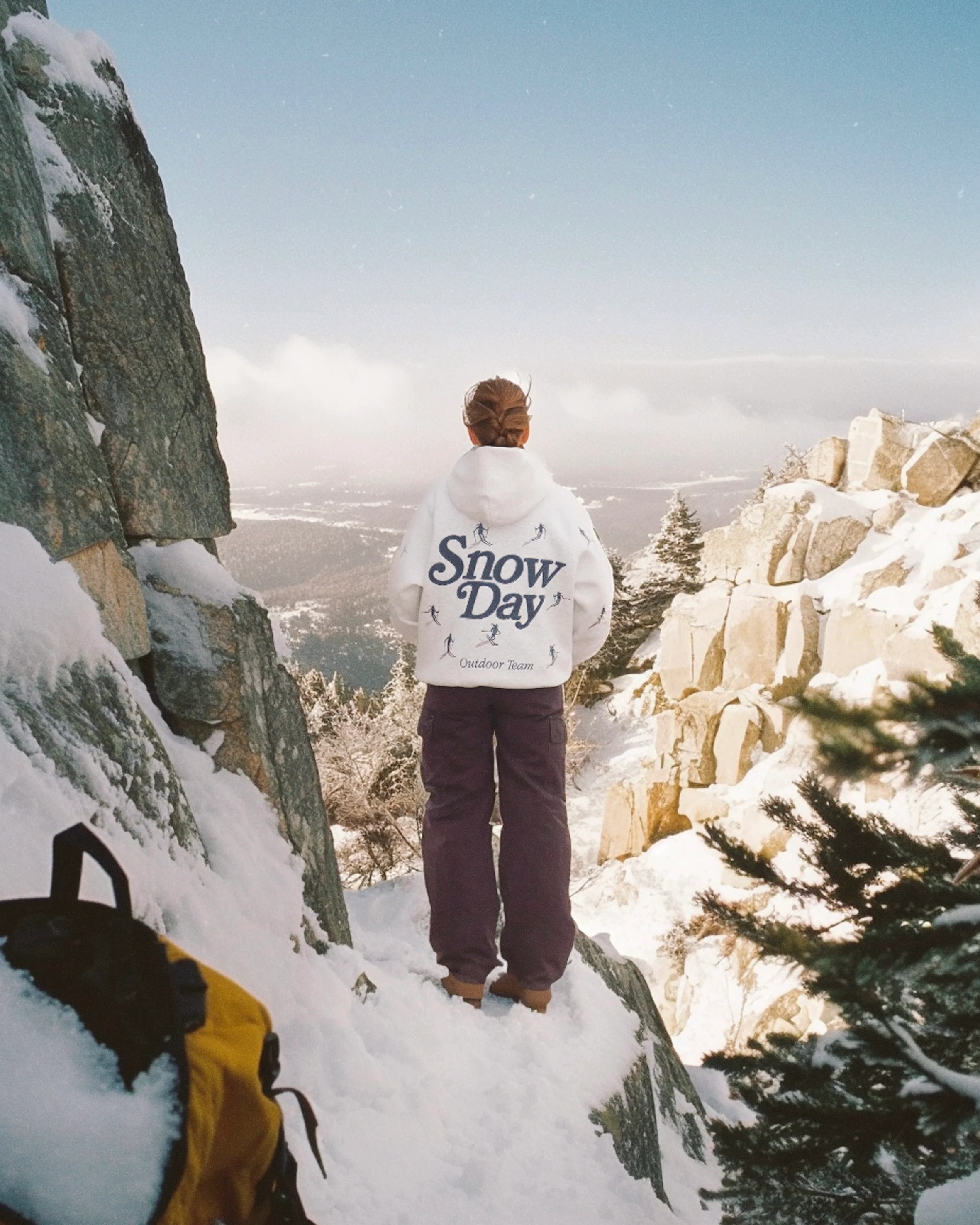 "Snow Day" Oversized Lux Hoodie in Heather Gray - Image 8