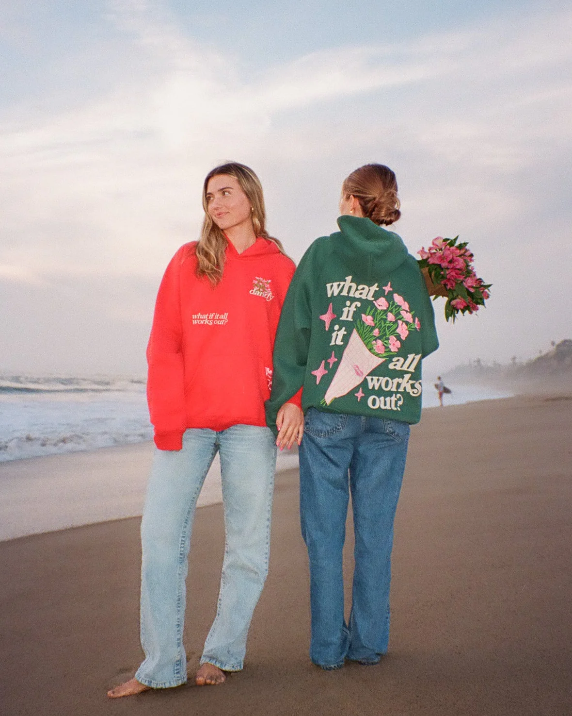"What If" Oversized Lux Hoodie in Green - Image 11