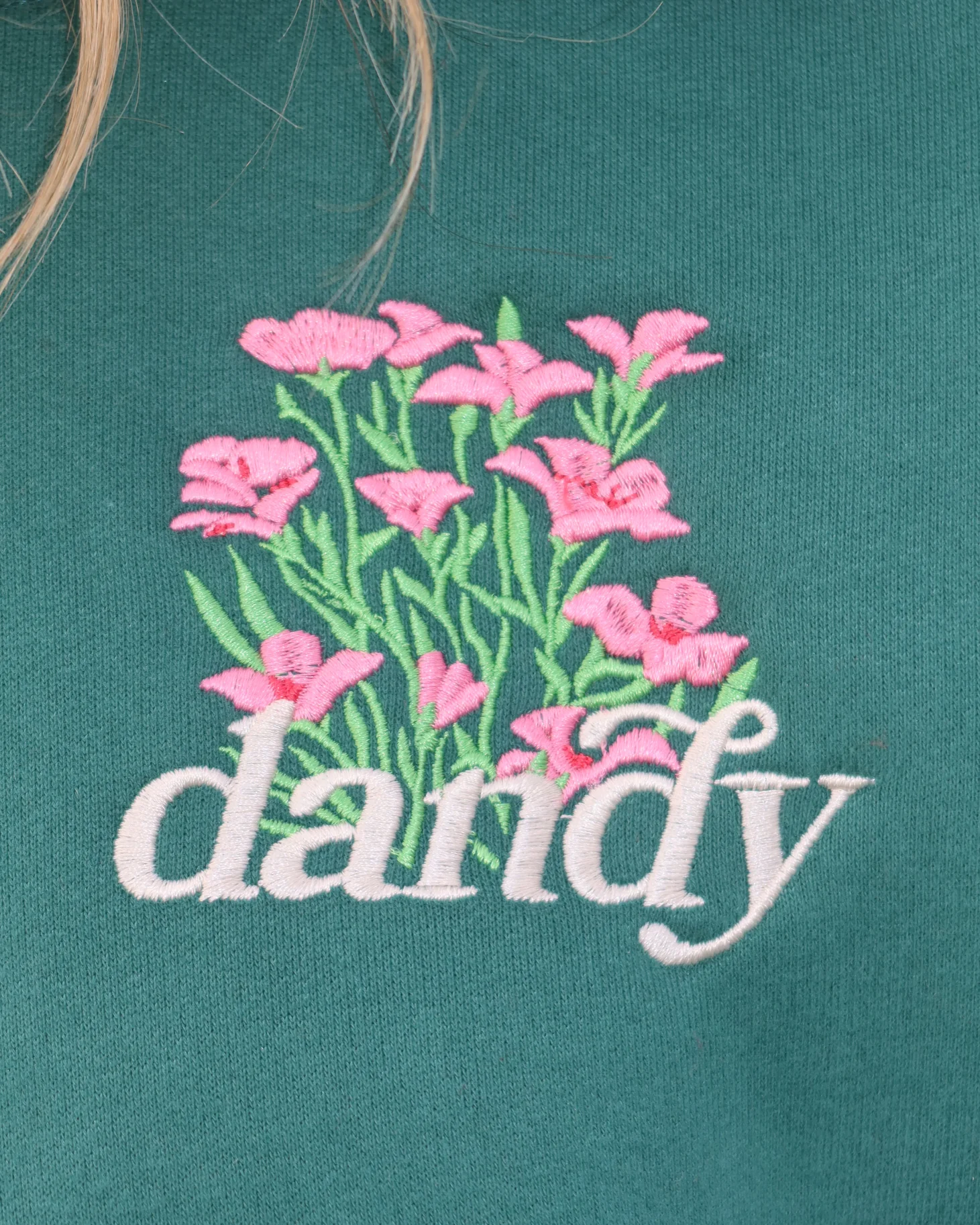 "What If" Oversized Lux Hoodie in Green - Image 7