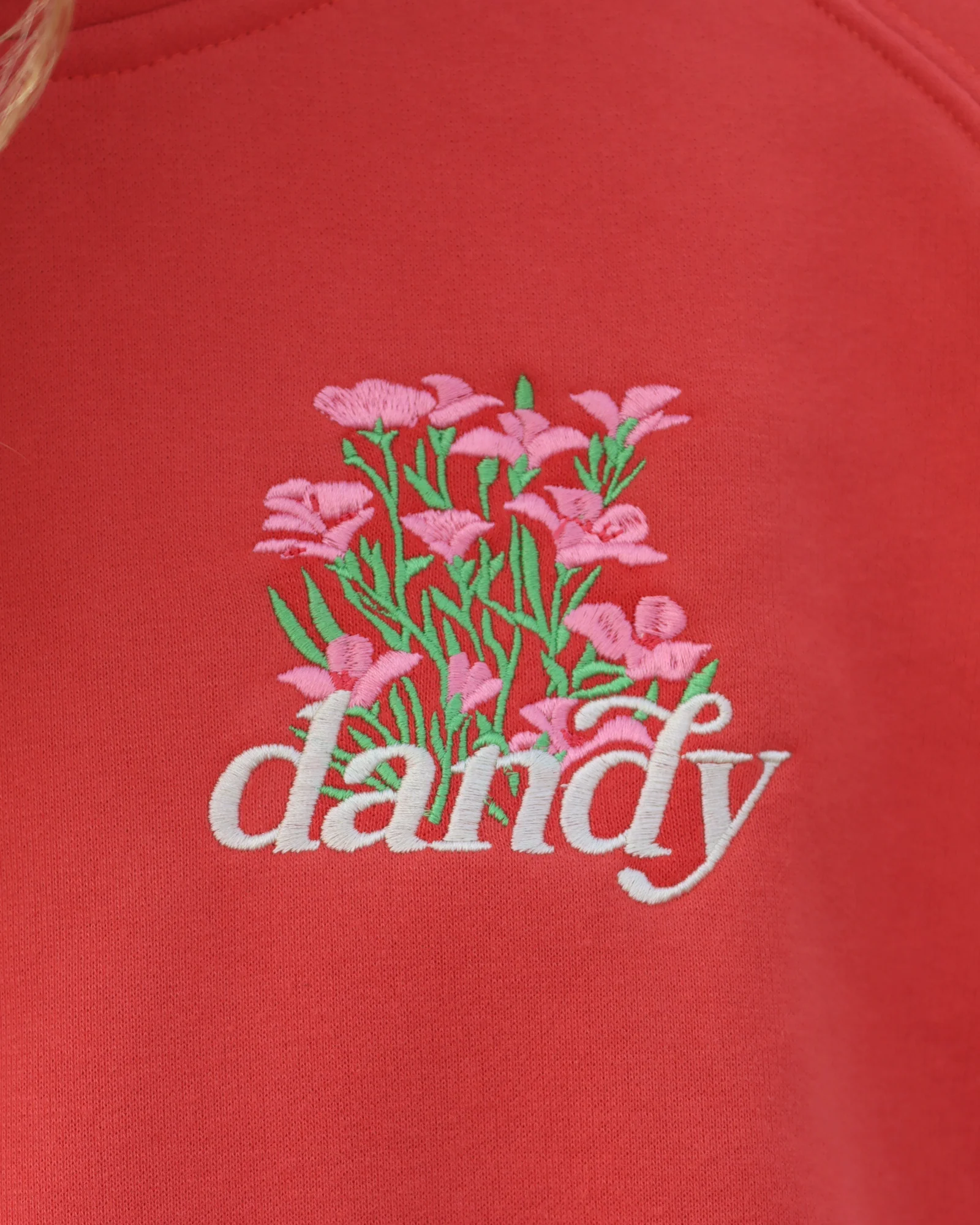 "What If" Oversized Lux Hoodie in Red - Image 5