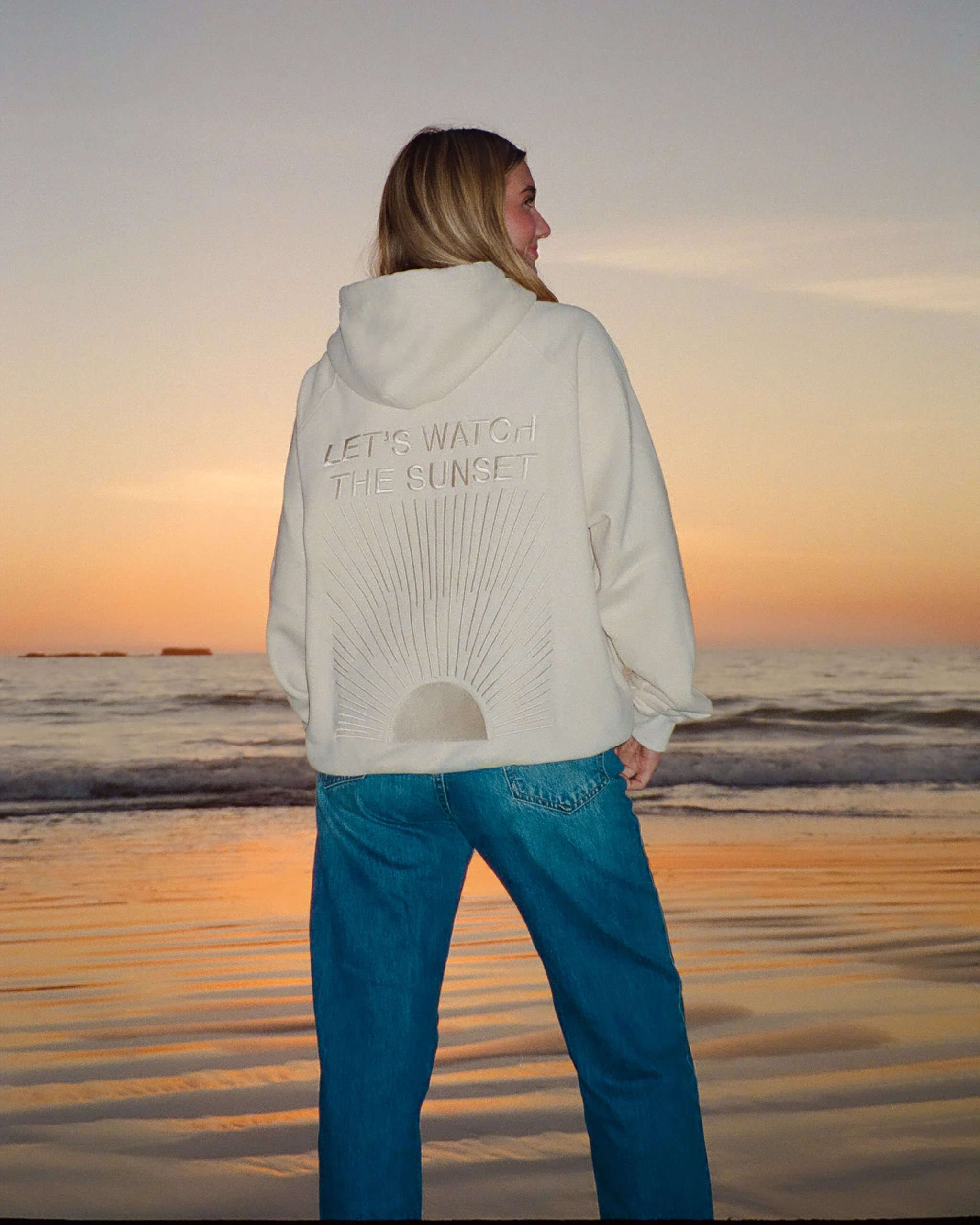 "Yin+Yang" Let's Watch the Sunset Oversized Lux Hoodie - Image 11