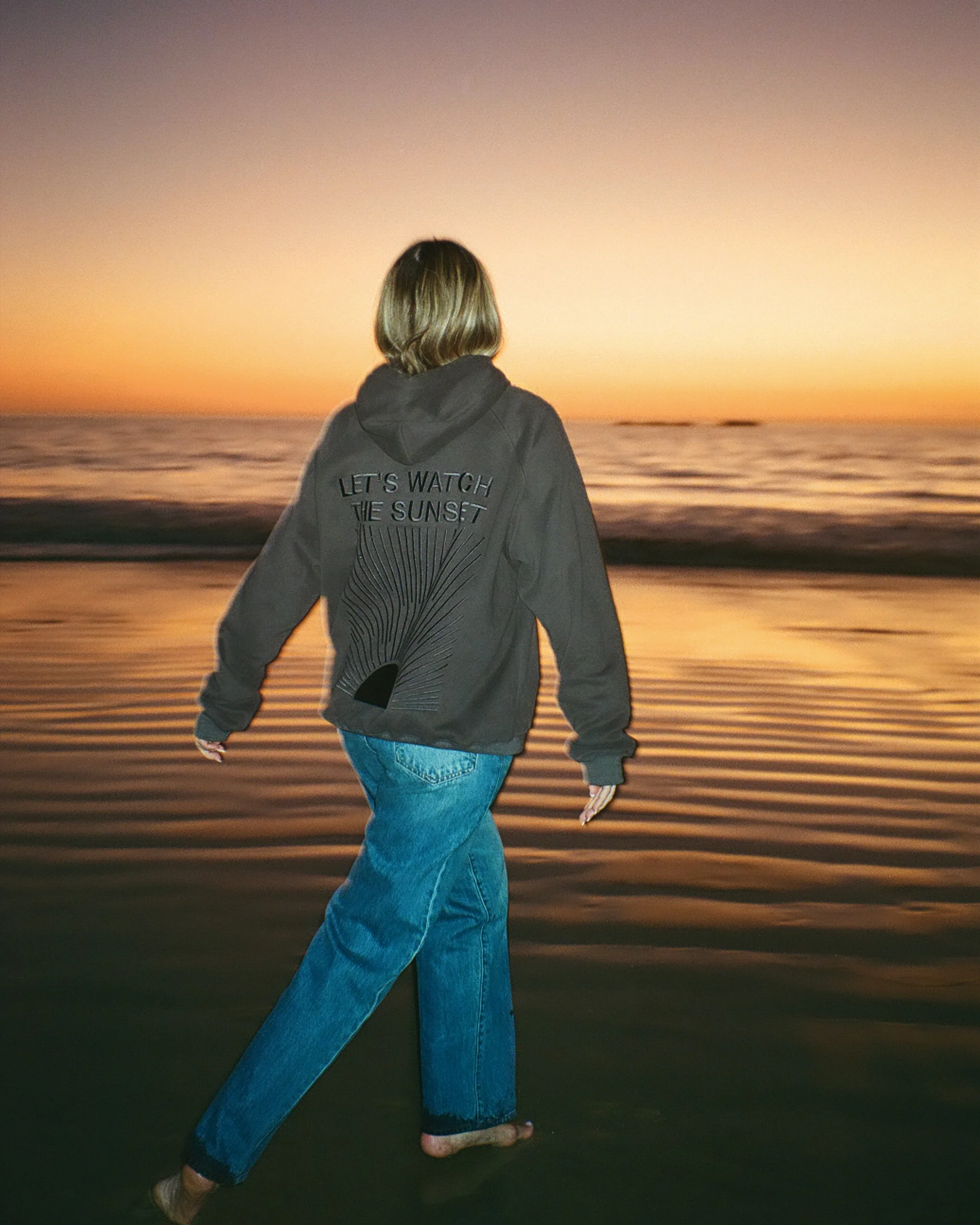 "Yin+Yang" Let's Watch the Sunset Oversized Lux Hoodie - Image 13