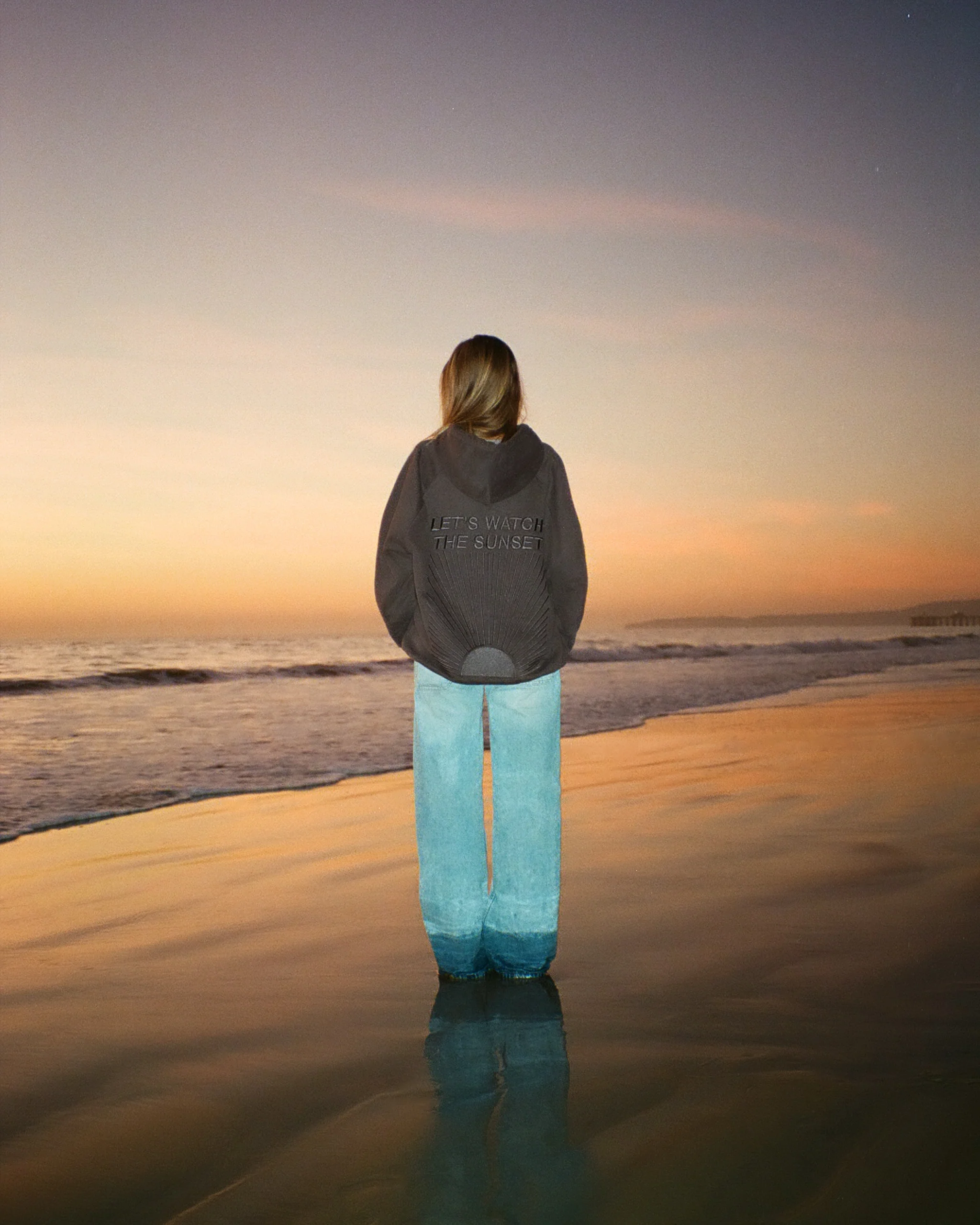 "Yin+Yang" Let's Watch the Sunset Oversized Lux Hoodie - Image 14