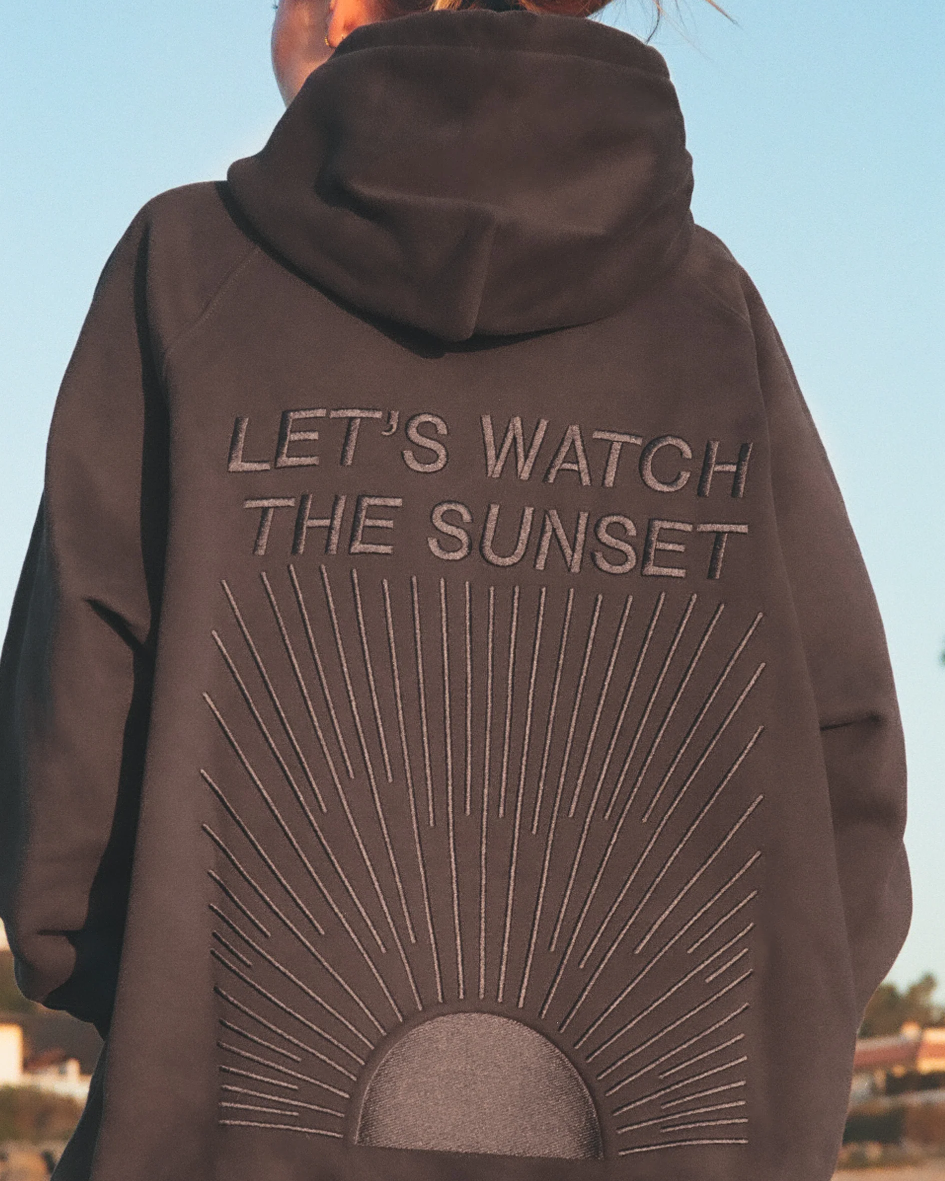 "Yin+Yang" Let's Watch the Sunset Oversized Lux Hoodie - Image 19