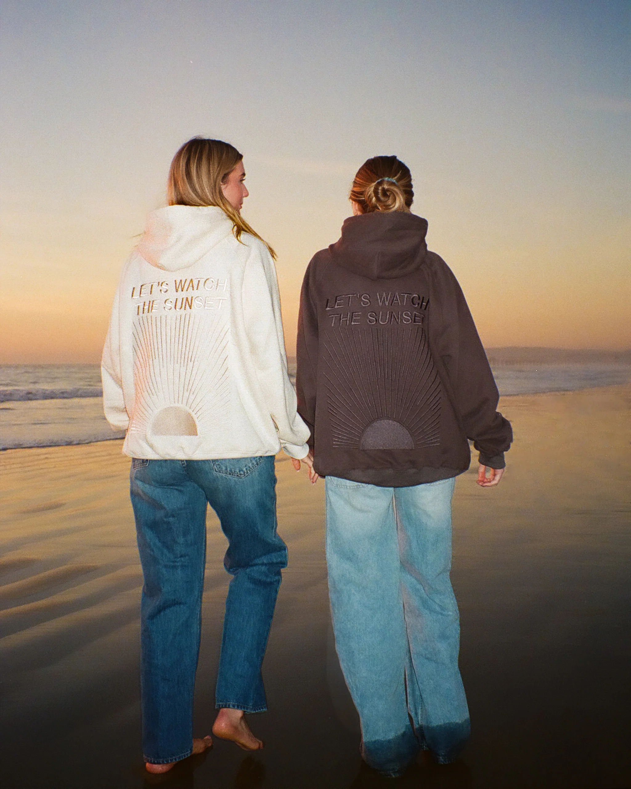 "Yin+Yang" Let's Watch the Sunset Oversized Lux Hoodie - Image 2