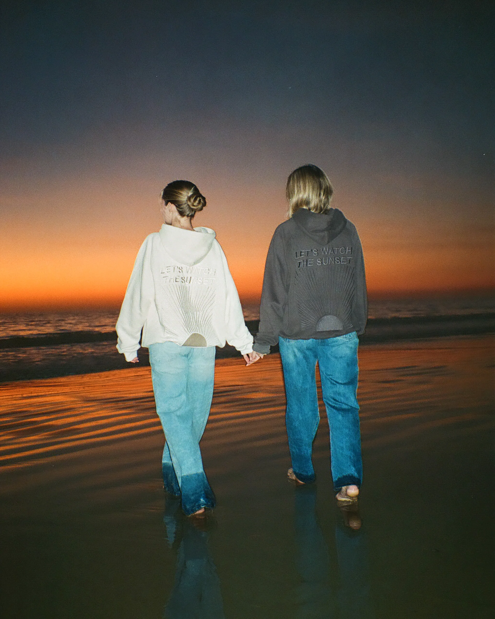 "Yin+Yang" Let's Watch the Sunset Oversized Lux Hoodie - Image 3