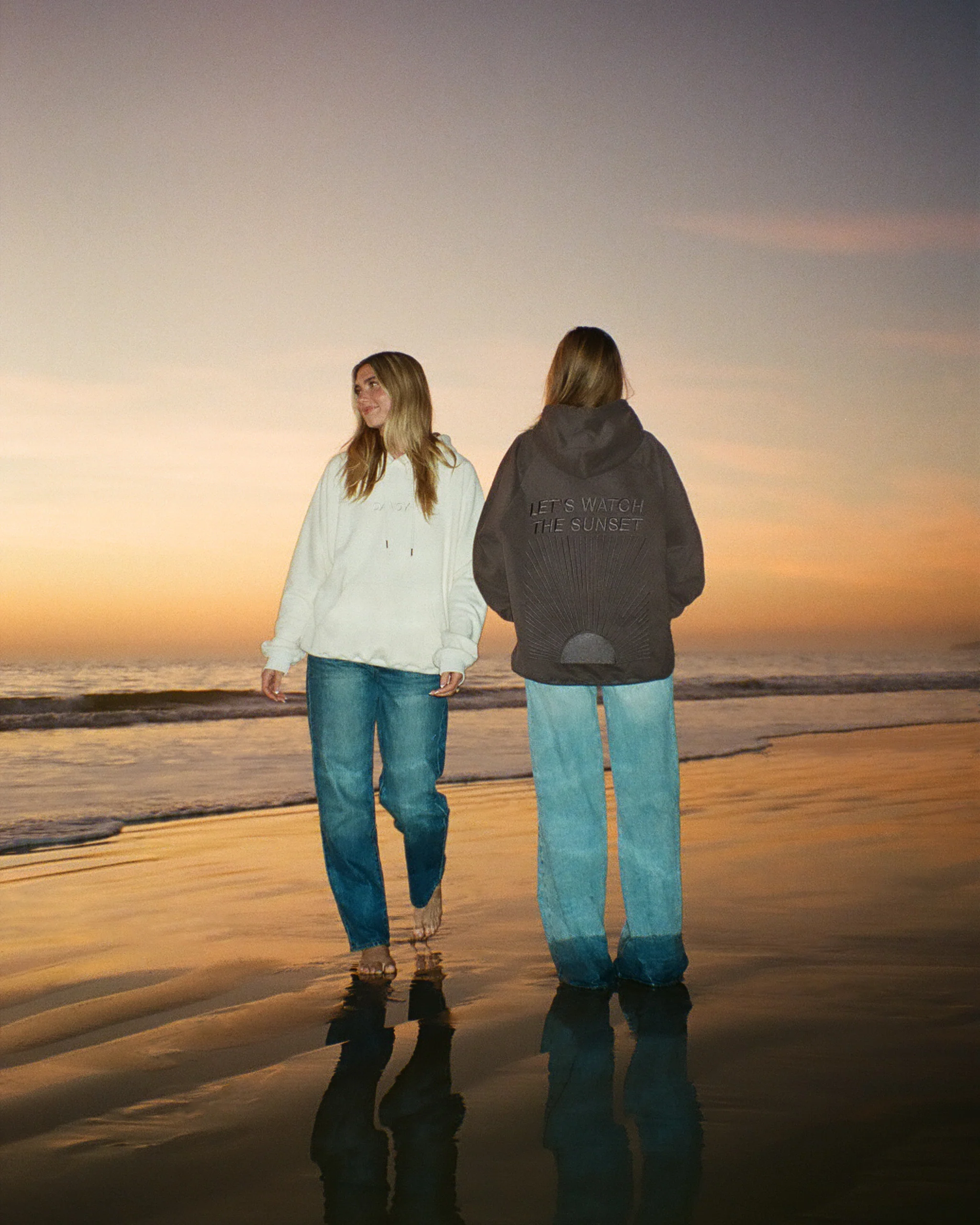 "Yin+Yang" Let's Watch the Sunset Oversized Lux Hoodie - Image 6